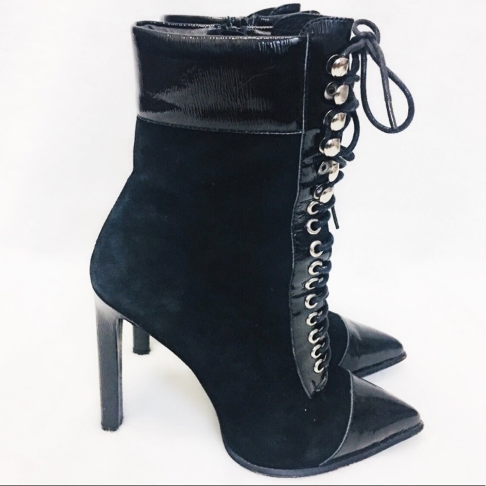 Black lace up Jeffery Campbell boots
